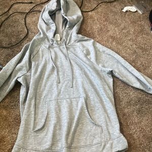 Plan silk grey hoodie